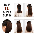 18 inches Clip in Hair Extensions Remy Human Hair - 7pcs 120g Silky Straight Thick 100% Real Medium Brown Human Hairpieces Clip on for Women Beauty (18inch - 120g, 4