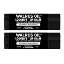 WALRUS OIL - Logger's Lip Balm, 2-Pack, 100% Vegan, Made with Candelilla Wax, Almond Oil, Coconut Oil, Jojoba Oil, and Natural Ingredients. Walrus Oil