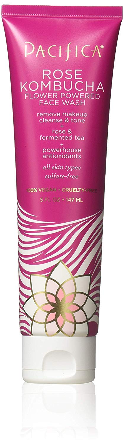Pacifica Beauty Rose Kombucha Flower Powered Daily Face Cleanesr | For All Skin Types | Rose Tea + Antioxidants | Sulfate and Paraben Free | Vegan and Cruelty Free, 5 Fl Oz (Pack of 2) Pacifica