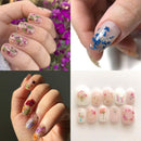 UOONY 2 Boxes Dried Flowers Resin Supplies, 24 Colors 3D Mini Real Natural Flowers Sticker for Nail Art with Tweezers for Tips Manicure Decor UOONY