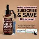MOERIE Ultimate Hair Growth Serum for Natural Hair Regrowth & Thickening - Anti Thinning & Hair Loss Treatment for Women - Rapid Hair Growth Products - Scalp Oil Alternative - 1.69 fl oz / 50 ml Infinity Warehouse