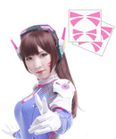OW DVa Cosplay Face Temporary Tattoos - 2 Sizes - 3 Sets Cosplay Tats