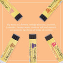 The Naked Bee Lip Balm Sampler, Coconut & Honey, Orange Blossom Honey, Pomegranate & Honey, Grapefruit Blossom Honey, Lavendar & Beeswax Absolute The Naked Bee