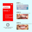 Zimba Teeth Whitening Strip, 28 Non-Sensitive White Strips Teeth Whitener for Tooth Whitening, Helps Remove Smoking Coffee Soda Wine Stain, 28 Strips (14 Stain Removal Treatments) (Strawberry, 1 Pack) Zimba