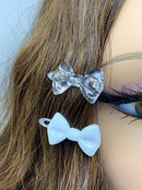 Tara Girls Self Hinge Plastic Bow Hair Barrettes Selection Pack Of 2 (BR29-31) Tara