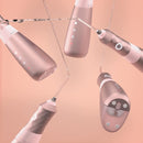 Water Flosser for Teeth, Gums & Braces Care, by BURST, Water Resistant, Cordless & Travel Ready, Deep Clean, Fresh Breath & Healthier Smile, Refillable 110mL, 3 Modes, Rose Gold [Packaging May Vary] Burst