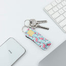 Beautyflier Clip-on Sleeve Chapstick Pouch Keychain Lipstick Holder Elastic Lip Balm Holder Travel Accessories (Style G(5PCS)) Beautyflier