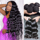 Body Wave Bundles Human Hair 4 Bundles (20 18 16 14 inches) 9A Brazilian Virgin Human Hair Body Wave Bundles Natural Color 100% Unprocessed Brazilian Human Hair Weave Extensions By Aelinsi Hair Aelinsi