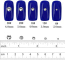 LolliBeads Resin Crystal Round Nail Art Mixed Flat Backs Acrylic Rhinestones Gems, Size 6 mm, Color Antiqued Gold (300Pcs) LolliBeads Store