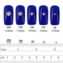 LolliBeads Resin Crystal Round Nail Art Mixed Flat Backs Acrylic Rhinestones Gems, Size 2 mm, Color Antiqued Gold (2000Pcs) LolliBeads