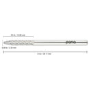 Pana 3/32" Under Nail Cleaner Safety Nail Carbide Bit - For Electric Dremel Drill Machine (Fine, Silver) PANA
