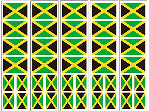 40 Tattoos: Jamaica Flag, Jamaican Party Favors PremiumTT temporary tattoos