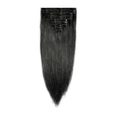 20"/20 inch 150g Double Weft Clip in Remy Human Hair Extensions Grade 7A Quality Full Head Thick Thickened Long Straight 8pcs 18clips for Women Fashion,