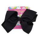 5.5 Inch Grosgrain Hair Bow Clip For Woman And Girls (Black) Motique Accessories