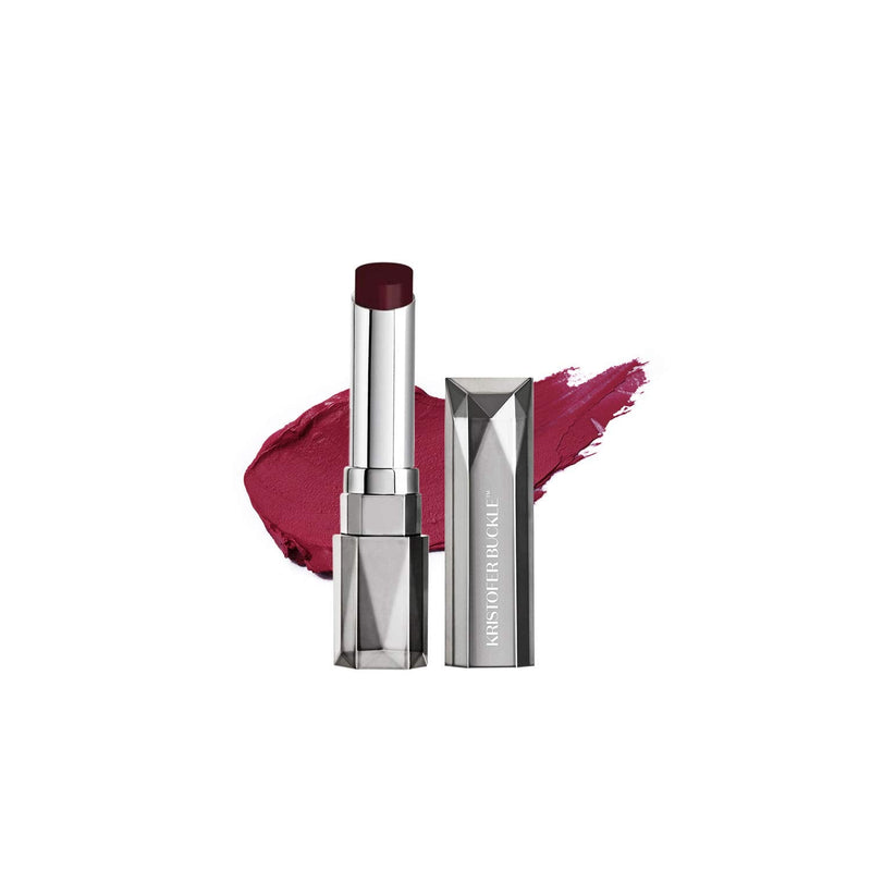 KRISTOFER BUCKLE Cashmere Slip® Longwear Lipstick, 0.11 oz. | Creamy, Richly Pigmented Lipstick That Delivers Bold Color for Up To 8 Hours | Obsessed Kristofer Buckle