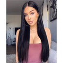 Stamped Glorious Black Wig Long Straight Middle Part Wigs for Women Synthetic 30 Inch Women Long Hair Wigs Daily Party Use(Black) Stamped Glorious Store