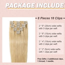 Hairro 100% Real Human Hair Clip in Hair Extensions 14 Inch Long