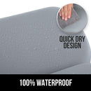 Gorilla Grip Comfort Slip Resistant Large Thick Soft Waterproof Relaxing Spa Bath Pillow, Fits Curved or Straight Back Tubs, Cushion Support Head and Neck in Tub, Bathtub Accessory, 3 Panel, Gray Gorilla Grip