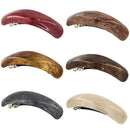 Yeshan Hair Barrettes for Women Simple Retro Large French Barrettes Acrylic Resin Hair Clips for Thick Hair,pack of 6 Yeshan