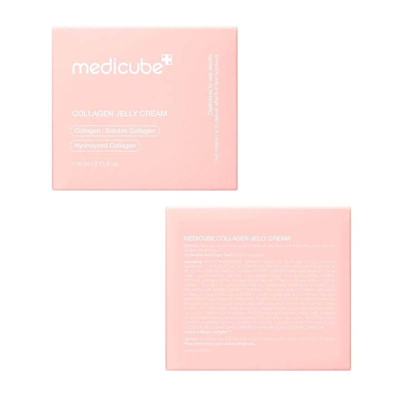 medicube Collagen Jelly Cream- Niacinamide & Freeze-Dried Hydrolyzed Collagen-Boosts skin barrier hydration & gives 24h Glow & Firmer looking skin | No artificial color, Korean skincare (3.71 fl.oz.) Infinity Warehouse