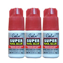 3 bottles Super nail Glue professional Salon Quality,Quick and Strong Nail liquid adhesive CALA-TM