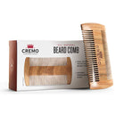 Cremo Dual-Sided Beard Comb for Grooming and Shaping Facial Hair - Made from Verawood To Prevent Snags and Static Cremo