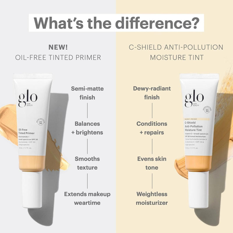 Glo Skin Beauty Oil-Free Tinted Primer SPF 30, (Deep) 1.7 oz - Mineral Makeup for Face, 4-in-1 Foundation Primer, Sheer Coverage, Skincare & Sunscreen With Broad Spectrum UVA/UVB Protection Infinity Warehouse
