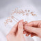 Yean Rhinestone Bridal Hair Pins Crystal Wedding Hair Piece Fashion Hair Accessories for Women and Girls (Rose gold) Yean