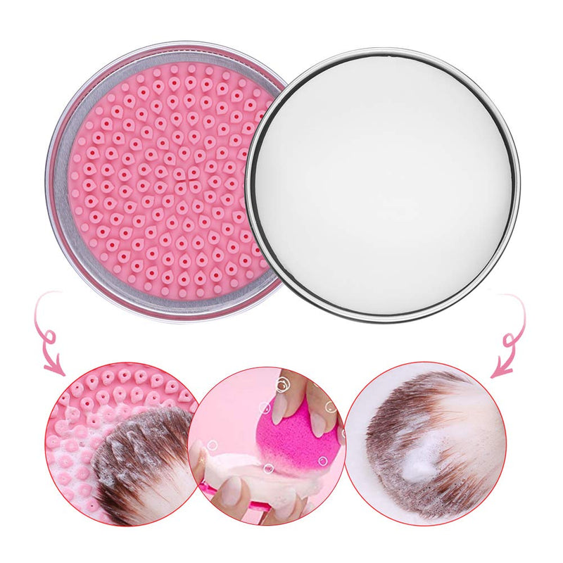 DUcare Makeup Brush Solid Soap Cleanser Sponges & Brushes Easy to Clean Shampoo Removes Shadow Color Cosmetic Colors Beauty Sponges for Daily Use Travel Set DUcare