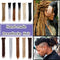 20 Inch Handmade Dreadlocks Braids Extensions Faux Locs Crochet Hair 30 strands Dreads Hair Reggae Hip-Pop Hair for Men and Women Black Hairro