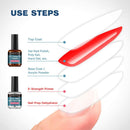 Morovan Nail Prep Dehydrator and Nail Primer X-strength, No Burn Non Acid Protein Bond Primer for Acrylic Powder and UV Gel Nail Polish Poly Gel Hard Gel 0.5oz Morovan