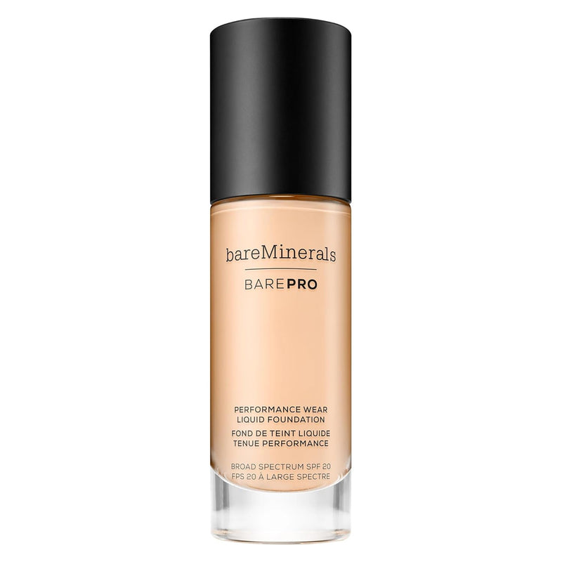 bareMinerals Barepro Performance Wear Liquid Foundation SPF 20, Breathable Makeup for Face, Full Coverage, 24HR Wear, Natural Matte Finish, Vegan Infinity Warehouse