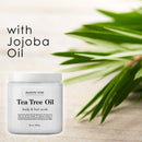 Majestic Pure Himalayan Body Scrub and Tea Tree Scrub Bundle – Body and Foot Scrub Combo set MAJESTIC PURE