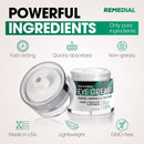 Eye Cream for Dark Circles Wrinkles Puffiness and Bags Under Eyes – Anti-Aging Collagen Eye Cream – Day and Night Formula with Caffeine, Dimethicone and Vitamin B – 1.7 Oz REMEDIAL