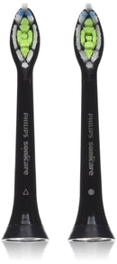 Philips Sonicare Genuine DiamondClean Replacement Brush Heads, Black, 2 Pack, HX6062/94 Philips Sonicare