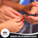 Surgical Tweezers w/ Stylish No Drop Wristband for Ingrown Hair–Precision Sharp Needle Nose Pointed Tweezers with Protective band -Eyebrow & Facial Hair Removal –Great for Splinters,Ticks Glass Majestic Bombay