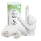 EvridWear 100% Cotton Touchscreen Moisturizing Beauty Gloves with Elastic Cuff, Natural Cosmetic Therapy Gloves for Eczema SPA Dry Hands Care Overnight (White, Large) 5 Pairs Evridwear