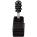 USA Pana 3/32" Safety Nail Carbide - Smooth Round Top Large Barrel Head for Electric Dremel Drill Machine - Grit Size: (5XC to Extra Fine) (4X Coarse, Large Barrel - DLC Black) PANA