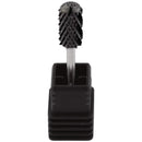 USA Pana 3/32" Safety Nail Carbide - Smooth Round Top Large Barrel Head for Electric Dremel Drill Machine - Grit Size: (5XC to Extra Fine) (4X Coarse, Large Barrel - DLC Black) PANA