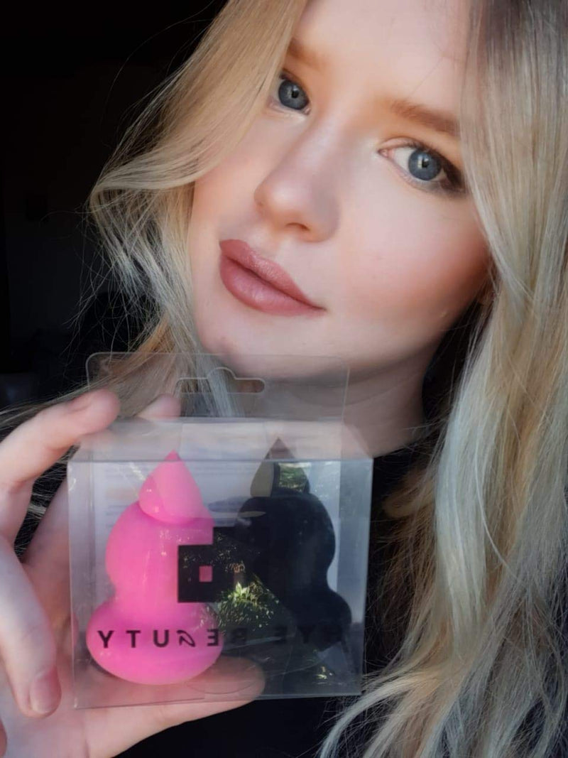 HB Hye Beauty Makeup Sponge, 2 Pcs Beauty Blender Set, Flawless for Cream, Liquid Foundation & Powder Application HB HYE BEAUTY