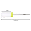 PANA Professional 3/32" Shank Size - Flat Top Small Barrel White Ceramic Bit - Nail Drill Bit for Dremel Machine Pana