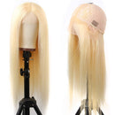 613 Blonde Lace Front Wig Human Hair Pre Plucked 13x5x1 T Part Lace Wigs Brazilian Straight Blonde Human Hair Wigs for Black Women (613 T-Type Lace Wigs,28Inch) ZWJSH