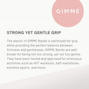 GIMME Bands Any Fit Hair Ties | No Break Microfiber Hair Elastics | A Firm Yet Gentle All Day Hold with No Snagging, Dents, or Breakage | Chestnut GIMME