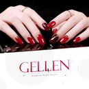 Gellen Gel Nail Polish Set - Glamour Reds Magenta Maroon Trend Nail Gel 6 Colors - Soak Off Gel Polish Nail Art Home Gel Manicure Kit GELLEN