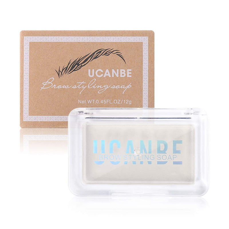 UCANBE 2PCS Eyebrow Soap Kit, Brow Styling Soap for 3D Natural Eye Brow Makeup, Long Lasting Waterproof Smudge Proof Eyebrow Cosmetics UCANBE