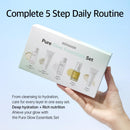 mixsoon Pure Glow Essentials Set - 5-Step Skincare Kit - Travel kit, Travel size kit, Hydrating Skincare Gift Set (15ml*1+20ml*3+30ml*1) Korean Glass Skin Care Infinity Warehouse