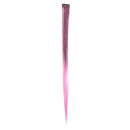 SWACC 12 Pcs Ombre Colored Party Highlights Clip on in Hair Extensions Multi-Colors Hair Streak Synthetic Hairpieces (12 Colors in Set -Straight) SWACC