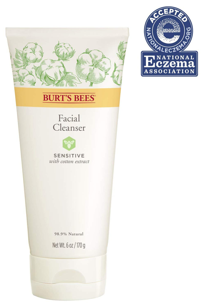 Burt's Bees Face Cleanser, Facial Wash for Sensitive Skin, Natural Skin Care, 6 Ounce (Packaging May Vary) Burt's Bees