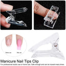 SKEMIX Nail Tips Clip for Quick Building Polygel nail forms Nail clips for polygel Finger Nail Extension UV LED Builder Clamps Manicure Nail Art Tool SKEMIX