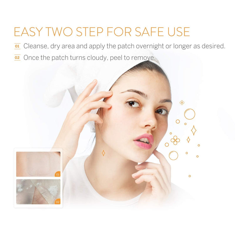 Avarelle Acne Pimple Patch (8 Count) Hydrocolloid Acne Clearing Device Acne Spot Treatment for Blemishes and Zit with Tea Tree Oil, Calendula Oil and Cica Oil for Face, Vegan, Cruelty Free Certified (SQUARE / 8 PATCHES) AVARELLE